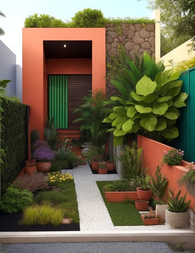 AI generated: Atue com uma arquiteto de ambiente planejado. Crie cinco plantas de uma casa aconchegante, com seis ...