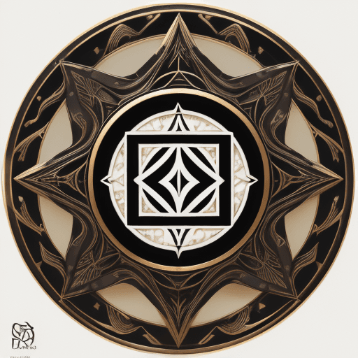 AI generated: Picture a logo showcasing Hakari's Domain Expansion hand sign, drawn with sleek, flowing lines in a ...