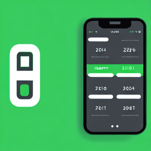 AI generated: App Logo for Habit Tracker, Modern Style, illustrator, Green Calendar with a checkmark