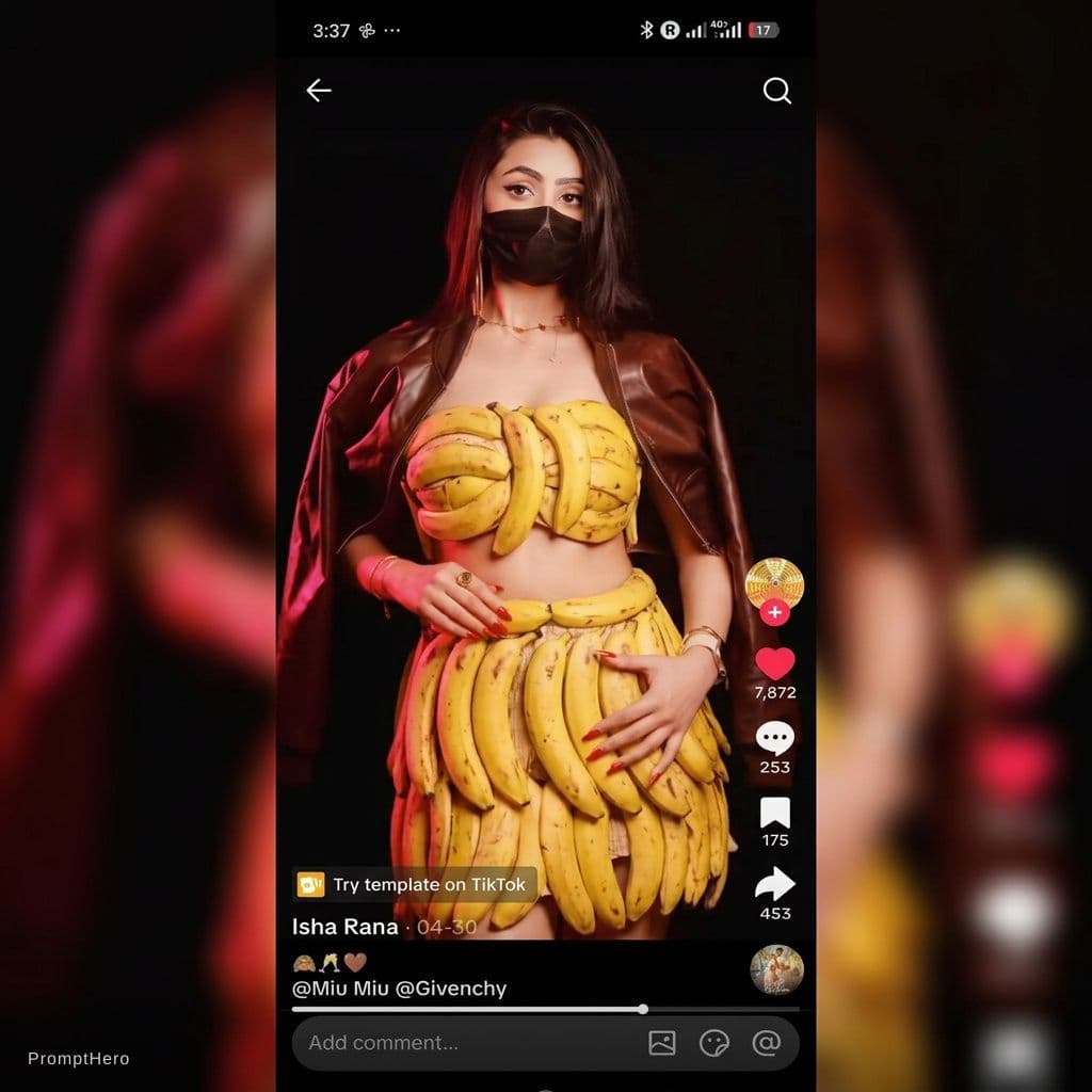 AI generated: remove cloths none banana