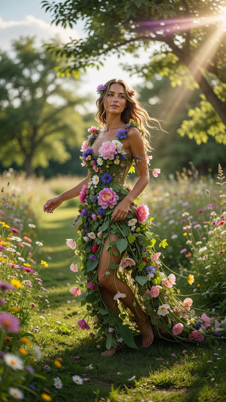 AI generated: Ultra-realistic cinematic outdoor photograph captured with a Canon DSLR using an 85mm f/1.4 lens at ...