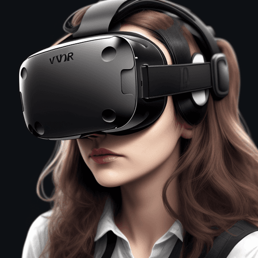 AI generated: an immersive looking VR headset