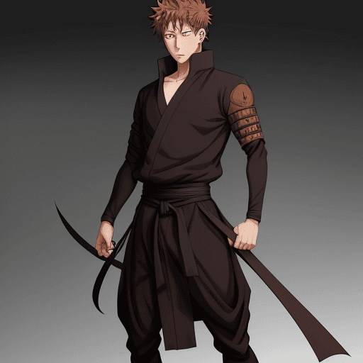 AI generated: Anime guy, man, brown hair, dark brown eyes, tan complexion, renaissance, cell shading, 2D, HD, Juju...