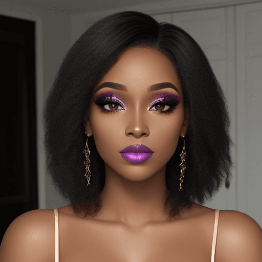 AI generated: a realistic photo of a [very pretty 26 year old black woman],   light makeup,