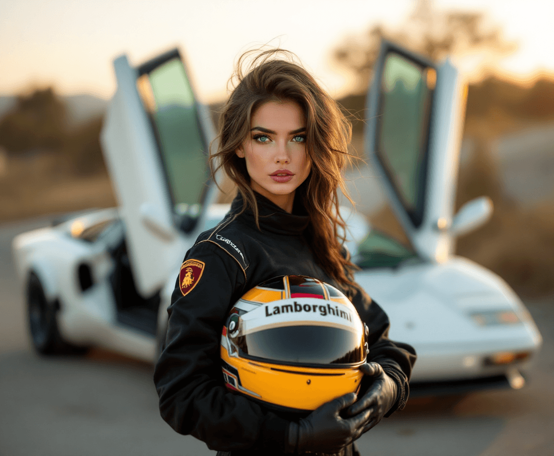 AI generated: A professional ((Full Body)) head to foot profile photograph of a gorgeous brunette Italian supermod...