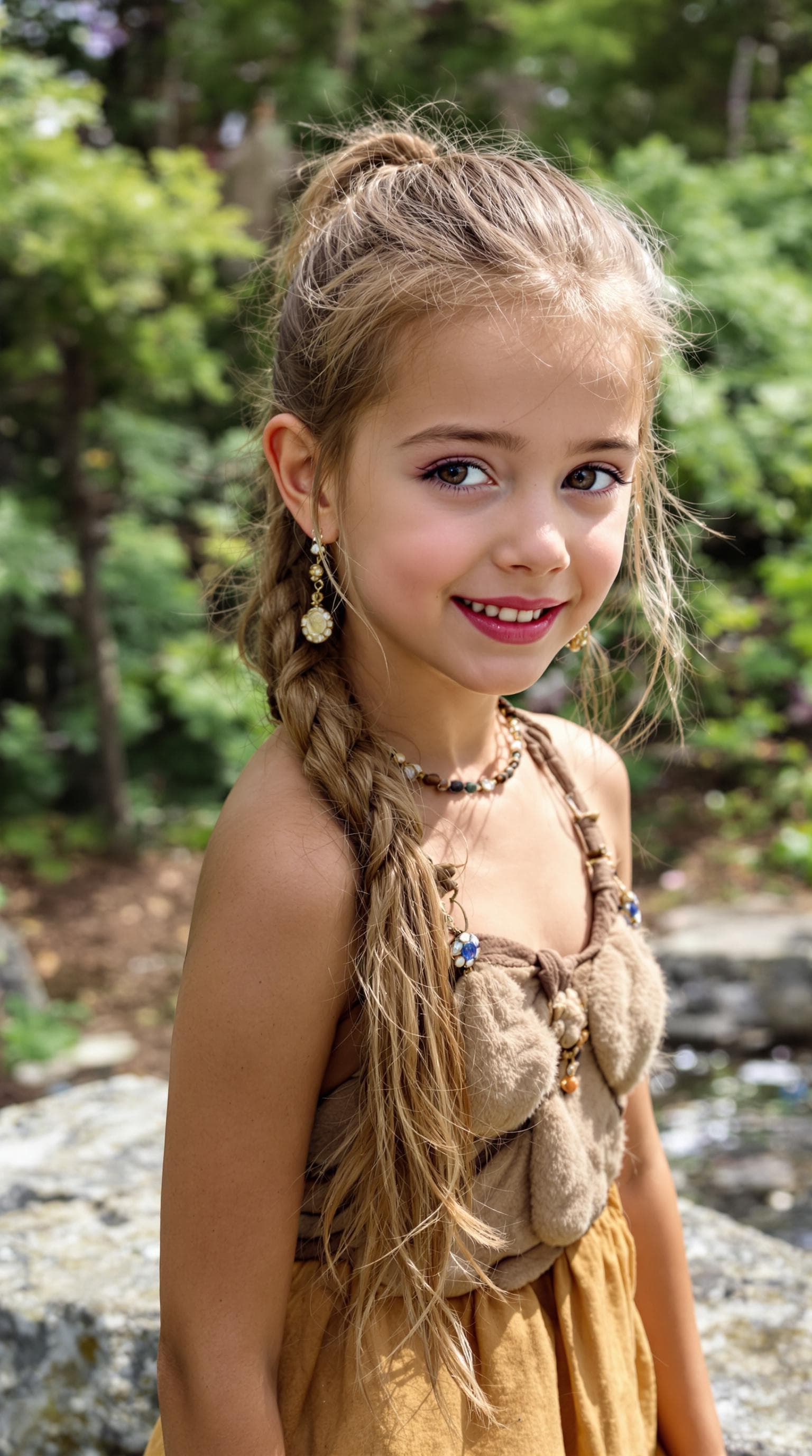 AI generated: a professional photo of a exceptionally beautiful girl in the world, (seven year old),age 7) (futuri...