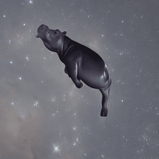AI generated: hippopotamo astronauta 