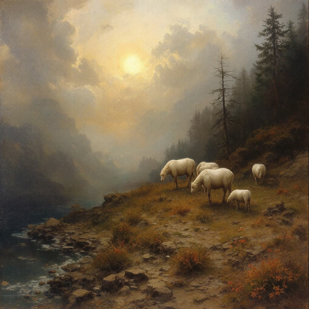 AI generated: Oil painting, Odd Nerdrum inspiration and style painting