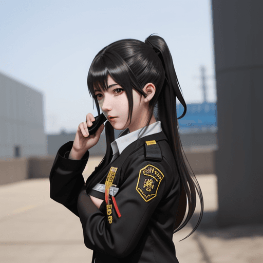 AI generated: girls frontline ump45, anime style