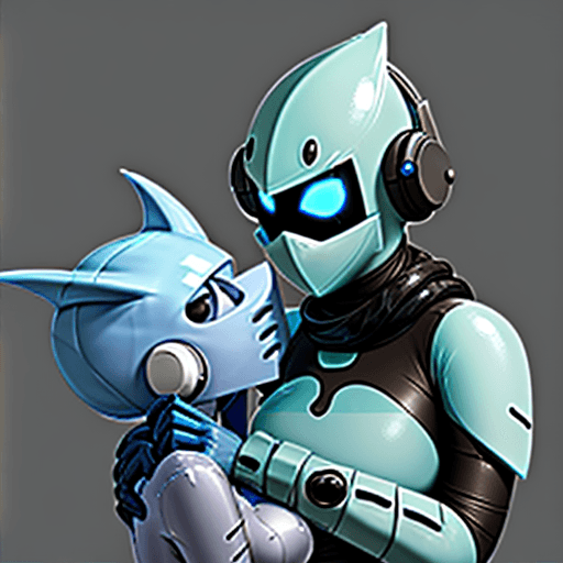 AI generated: Gooey protogen absorbing a human