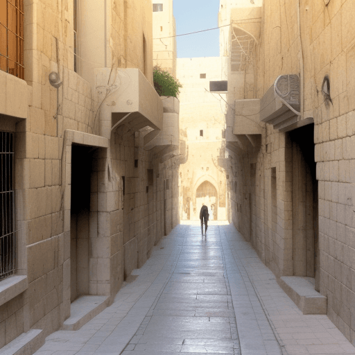 AI generated: Jerusalem streets

