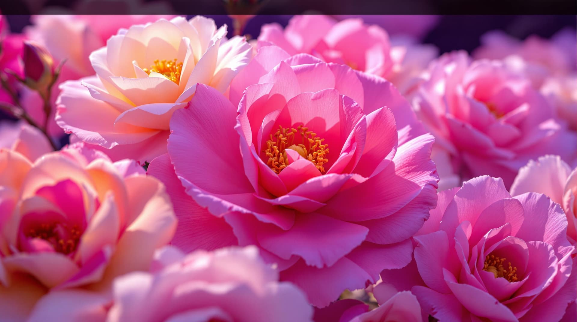 AI generated:   UHD 8k image: Deep ultraviolet hues and epic lens glow light a grand scene of hybrid 3D fictive ro...