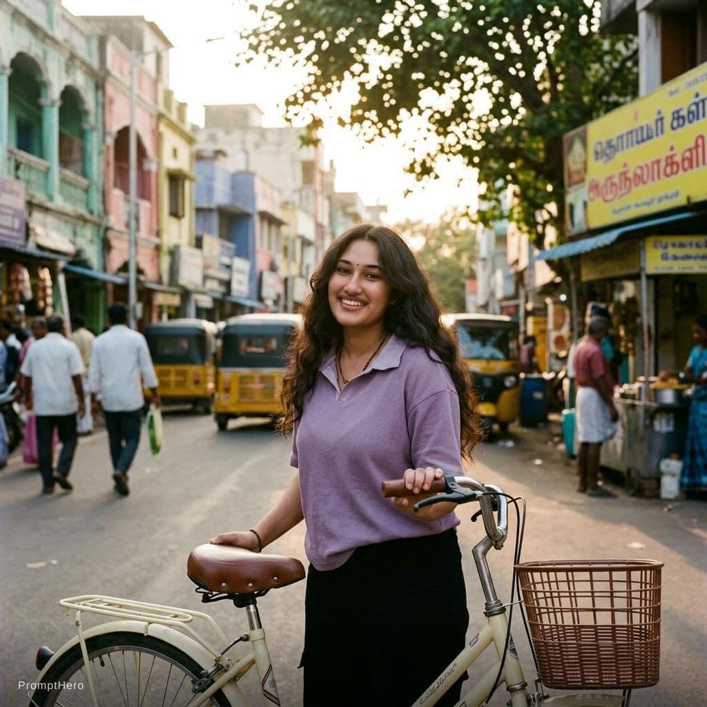 AI generated: Add me on the uploaded bike in the uploaded street