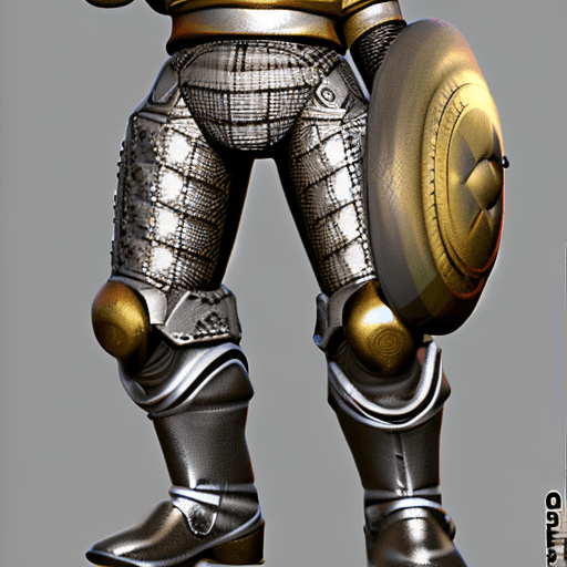 AI generated: full body portrait of Mario from Super Mario Bros, clad in intricate details cybernatic armor suit, ...