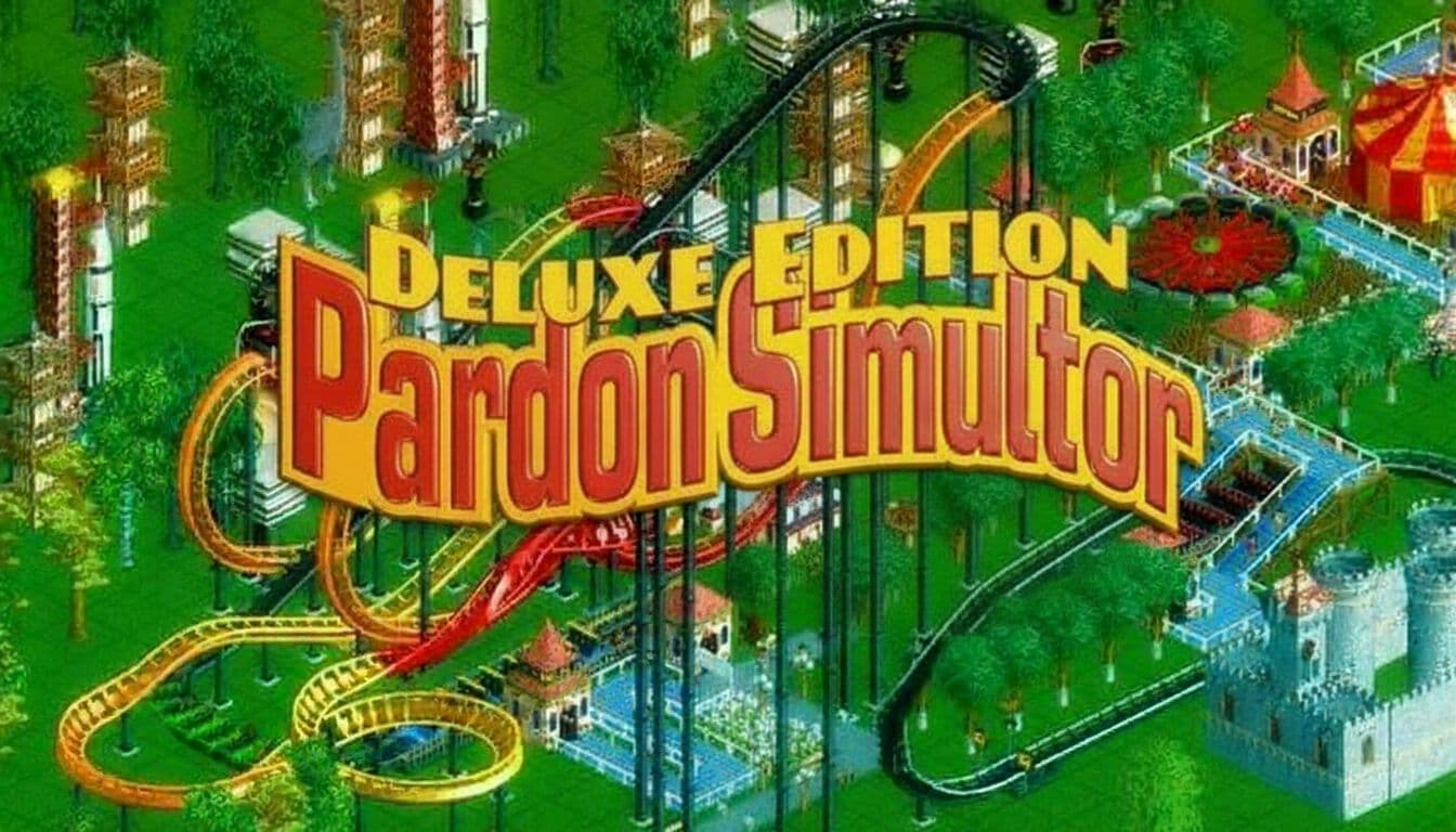 AI generated: take out the empty red shape that is under "Pardon Simulator"