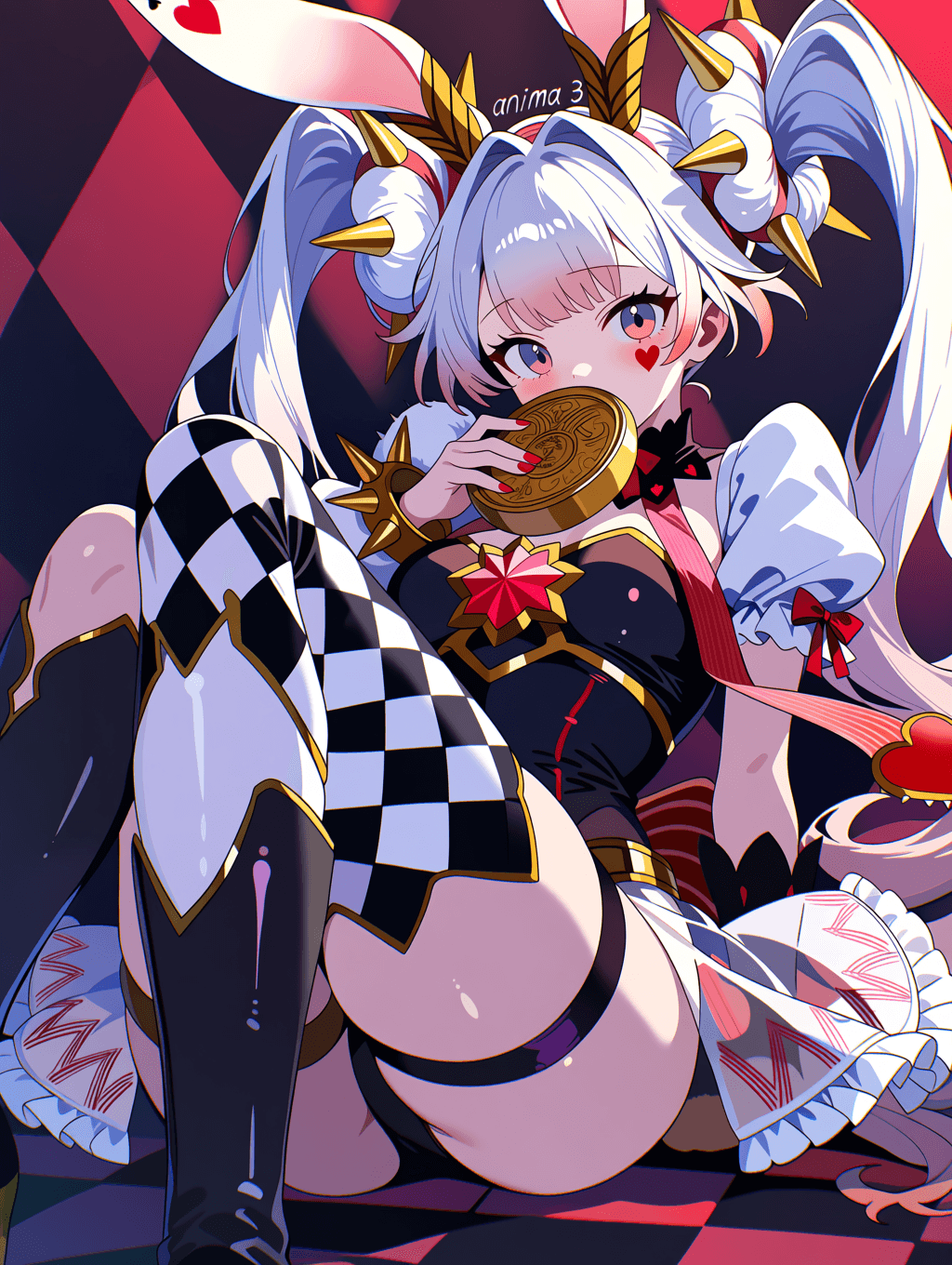 Yu-Gi-Oh! - M∀lice <P> White Rabbit - (マリス＜ポーン＞ホワイト・ラビット) illu/Anima/PonyXL