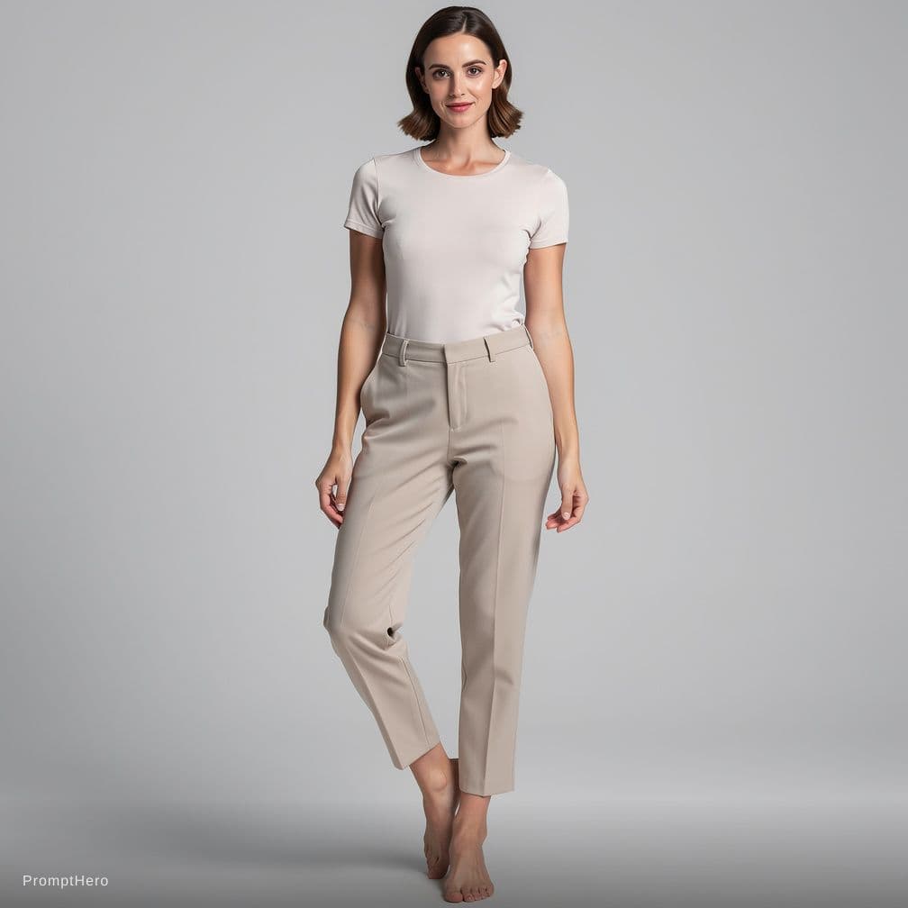 AI generated: woman posing in bra. 

She is 155 cm tall and weighs 45 kg, with a natural body (no gym or workouts)...