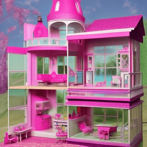 AI generated: Barbie Dream House