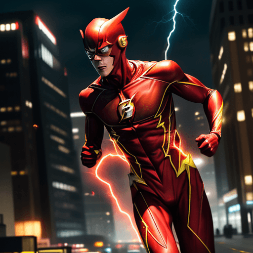 AI generated: In the bustling city of Central City, a bolt of lightning strikes the laboratory of Barry Allen, a b...