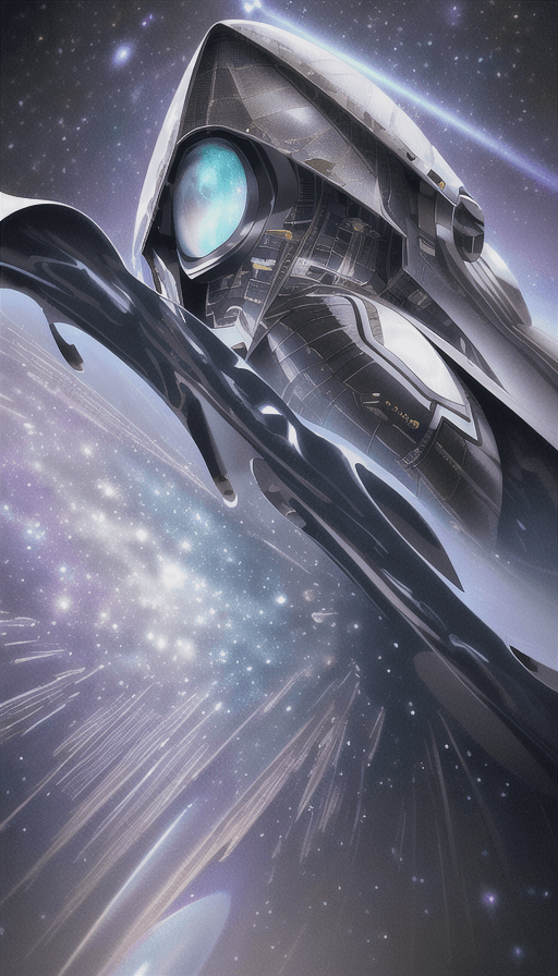 AI generated: astronaut with multiverse galaxy armor, high fashion, galaxy background , t symmetrical artwork , hy...