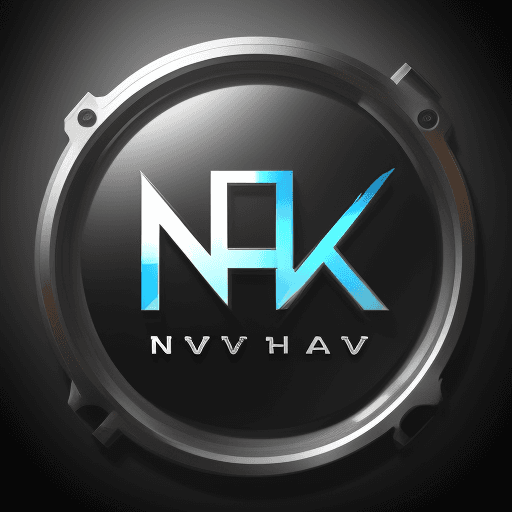 AI generated: High resolution high tech design, logo with name "NV", HDR, 4k, high resolution