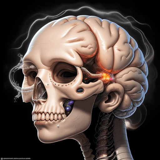 AI generated: high-boiling brain, hyper realism, high detail, intricate details, scientific, photorealistic 