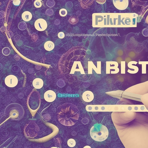 AI generated: A professional linkedin banner about pharmacy and biology with this text: "Paula, MSc in Biology and...