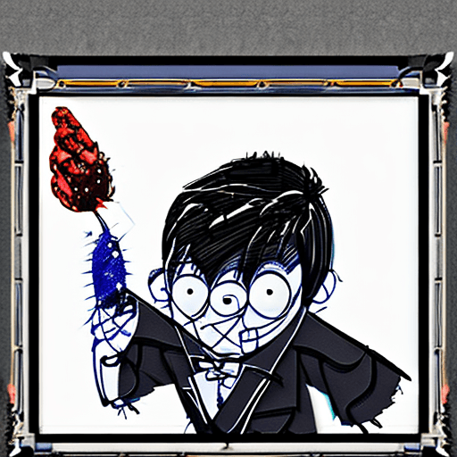 AI generated: cute Oswald Cobblepot, poses ,pixar, cgi, intricate details, elaborate, vibrant, action pose, wide s...