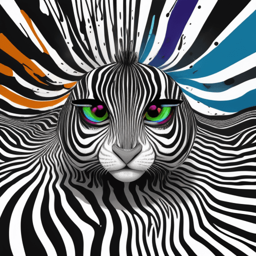 AI generated: A colorful, abstract line and wash painting of An image of a series of different coloured barcode li...