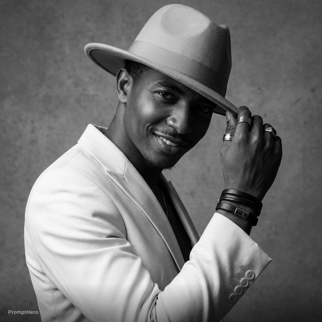 AI generated: Ultra-realistic 8K black-and-white

cinematic editorial portrait of a distinguished man in his lat...
