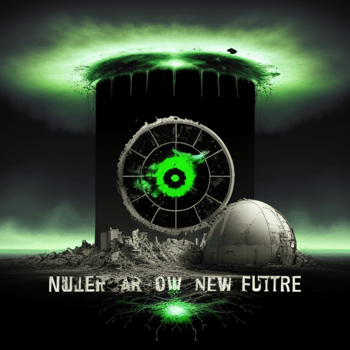 AI generated: nuclear and time, destroyed the environment, the new future opposite