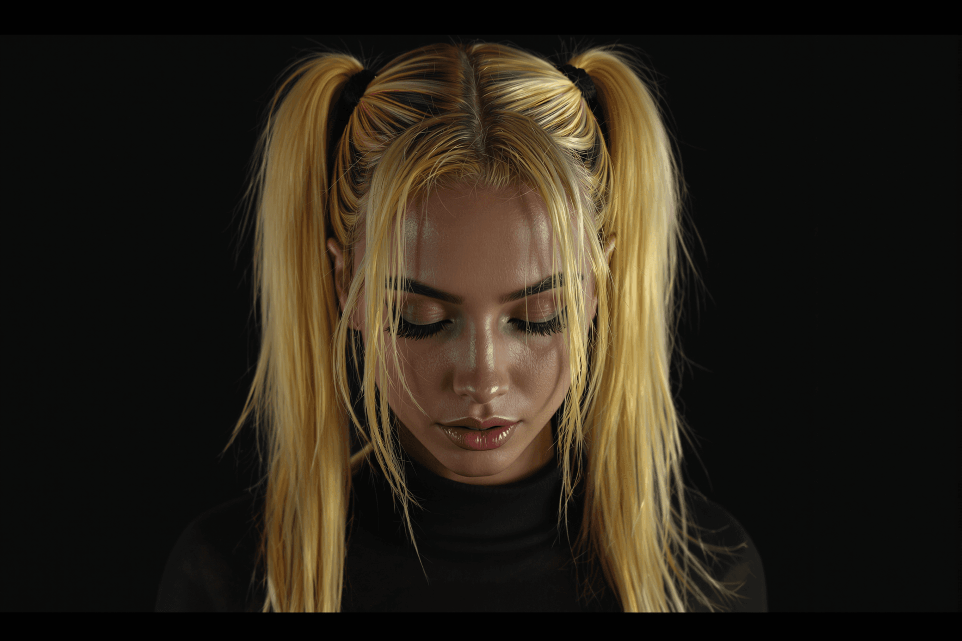 AI generated: Photo of a ultra realistic  artstation, Hyper realistic eye level exterior photo of a  a young woman...