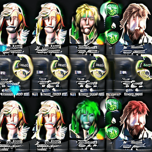AI generated: 18 year old Half-Elf male from D&D, shaggy long blonde hair, blonde bearded, ranger, black and green...