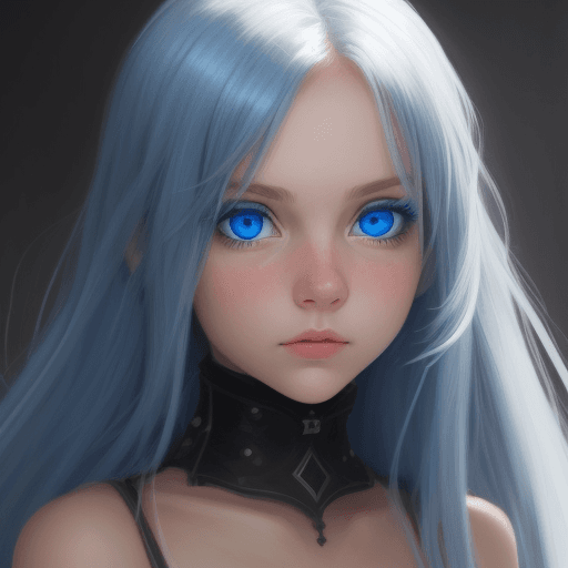 AI generated: A GIRL WITH A BLUE EYES