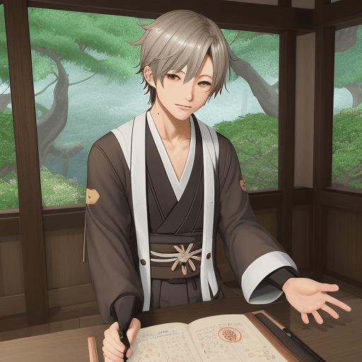 AI generated: Fulger Ovid, nijisanji