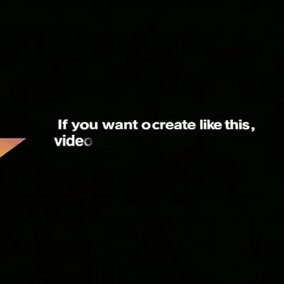 AI generated video: Add a smooth zoom-in animation as the speech says: If you want to create videos like this, visit our...