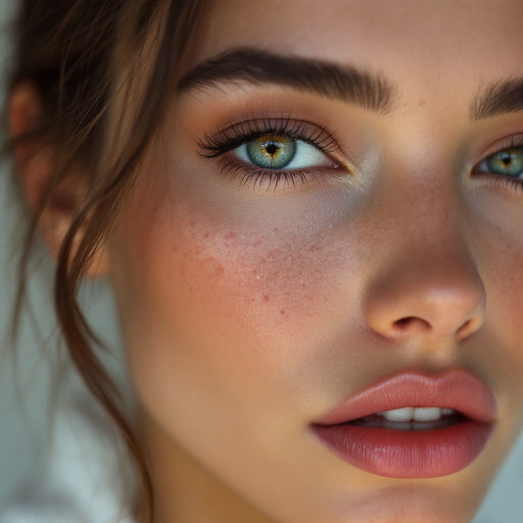 AI generated: close-up of a stunning fashion model, ultra-realistic portrait, shot on a Sony A7III, high quality -...