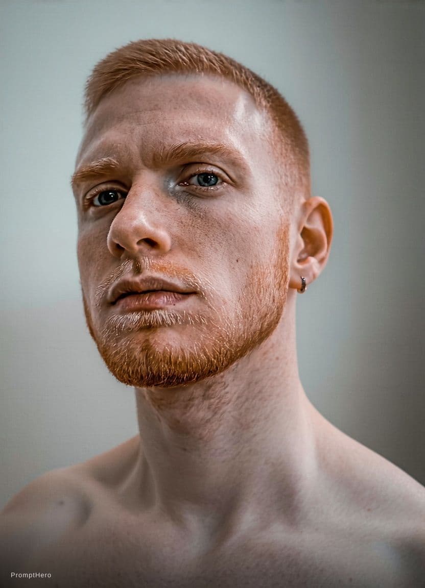 AI generated: serius man portrait