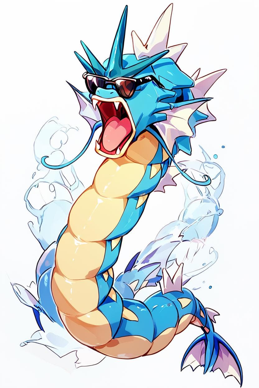 Gyarados: Water's Wrath | ギャラドス (Pokemon) (Pokedex #0130) [Illustrious & Pony]