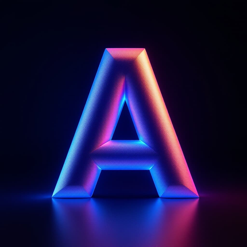 AI generated: create me an Logo in 3d 4d  with the Letter C and A, very cool shiny looking