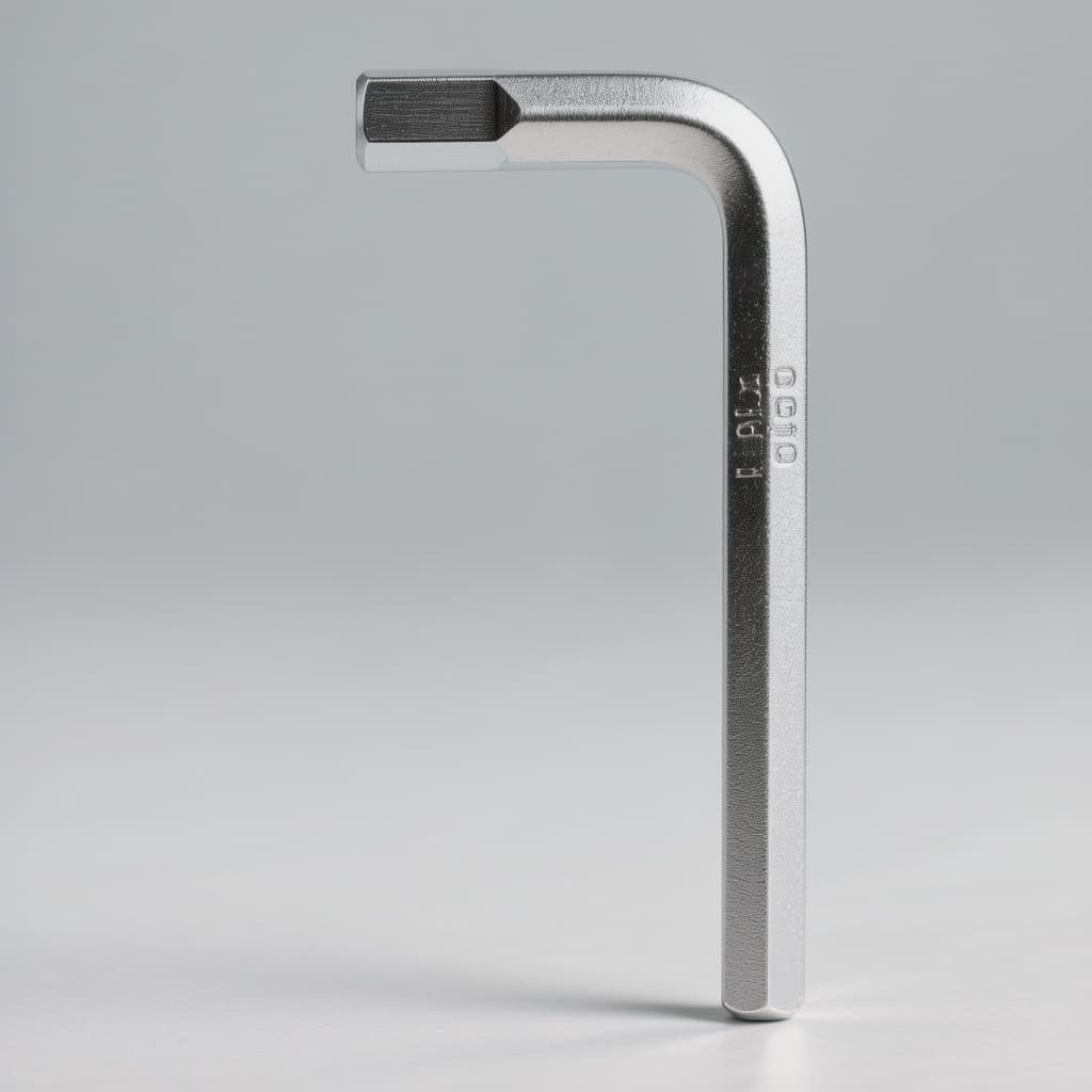 AI generated: A curved Allen key formed as a happy smile