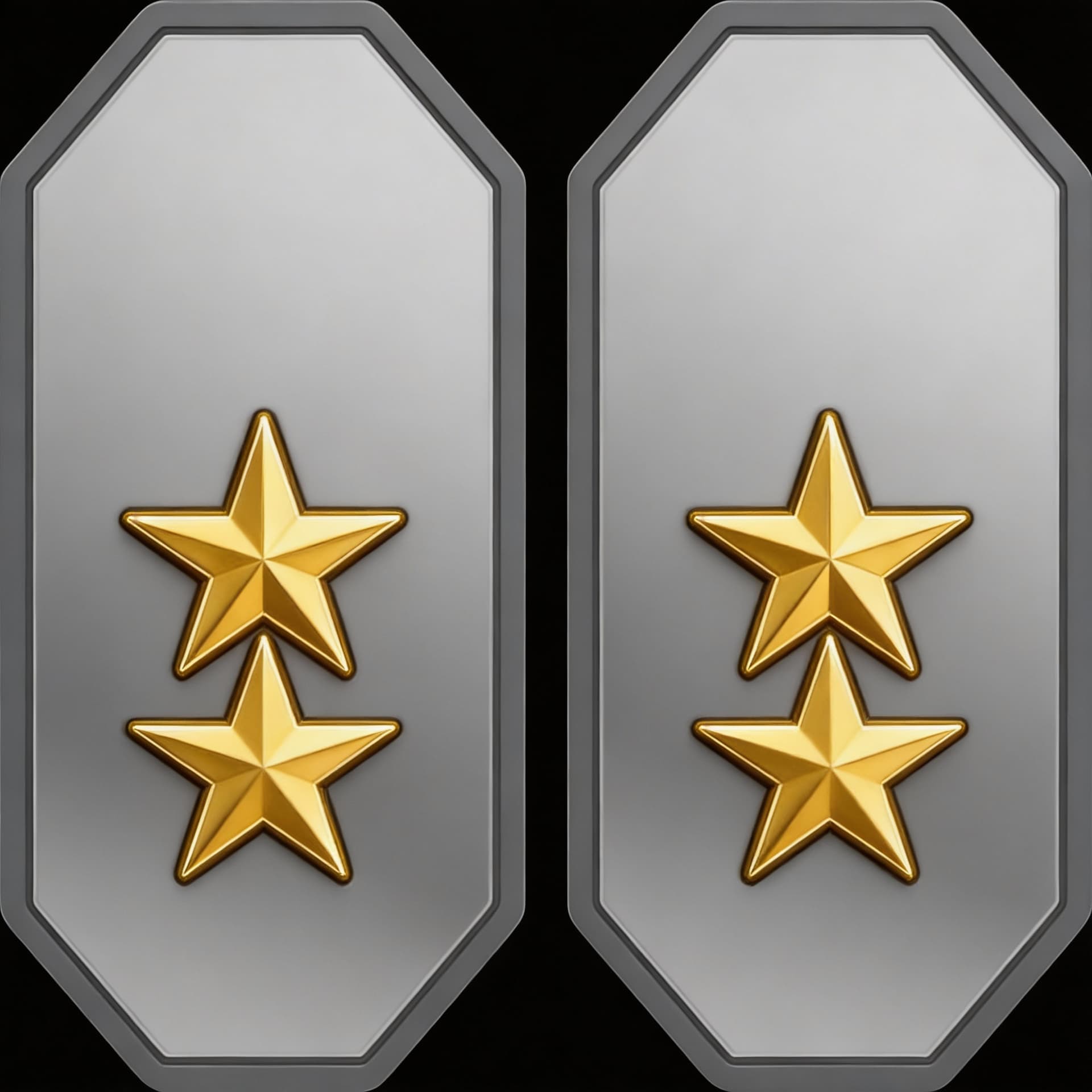 AI generated: Create a Sci-Fi uniform Rank patch. Use the Reference image 1 and create a two patches side by side....