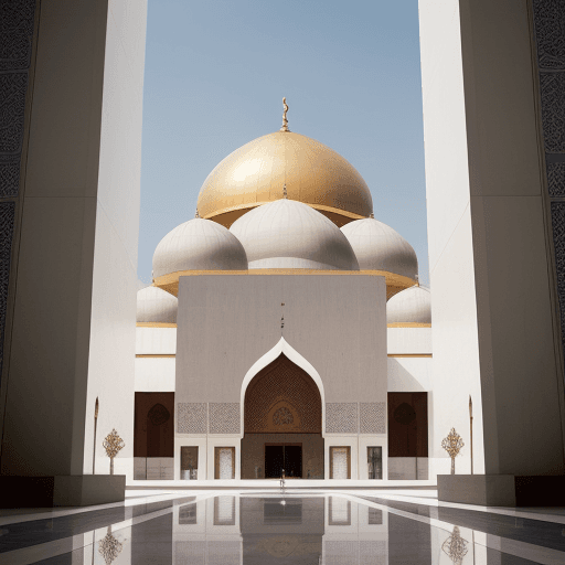 AI generated: GUltra-detailed photography in 4:3 ratio: A striking image showing a real, modern building in the fo...