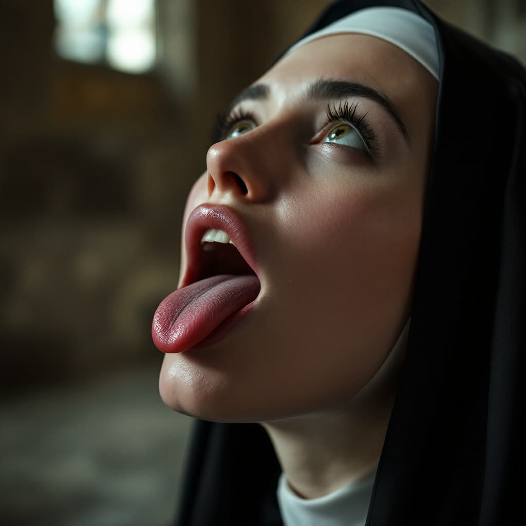 AI generated: close up, score_9, score_8_up, score_7_up, open mouth, a captivating award-winning photograph, an in...