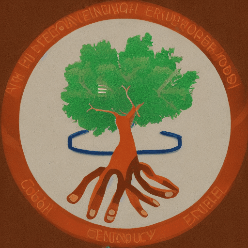 AI generated: Design a circular logo with the name 'CHERCHER YOUTH ENTREPRENEUR CONSULTANCY around the edge. In th...