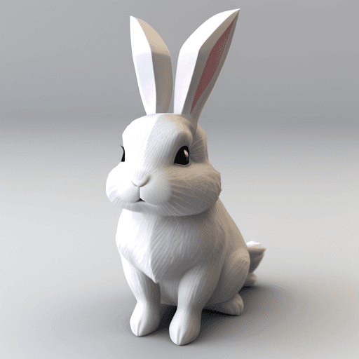 AI generated:  bunny, 3d --ar 4:7 --v 5.2