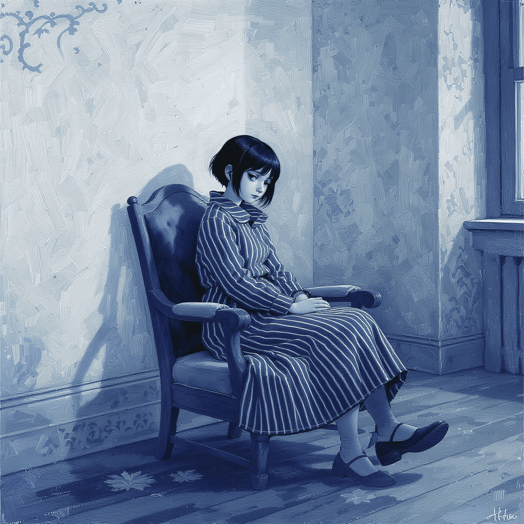 AI generated: 
A digital illustration in the Whimsy-Folk Legacy style, with melancholic artistic touches and whim...
