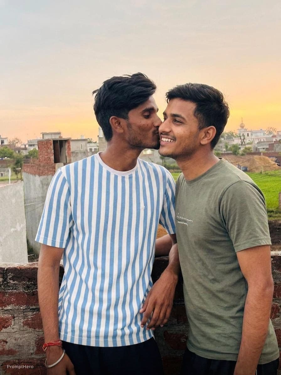 AI generated: Kiss eachother