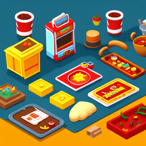 AI generated: Isometric casual game props chilli papper playrix