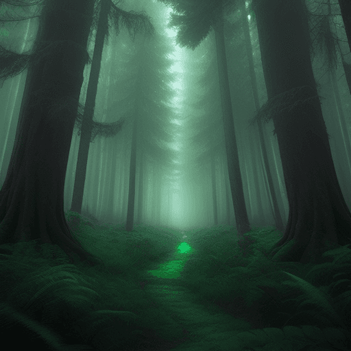 AI generated: scifi forest